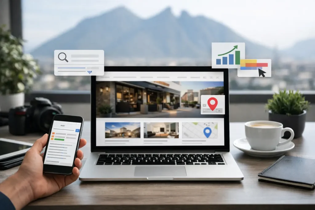 Página web para negocio local en Monterrey