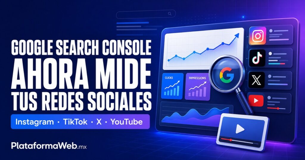 Google Search Console para redes sociales