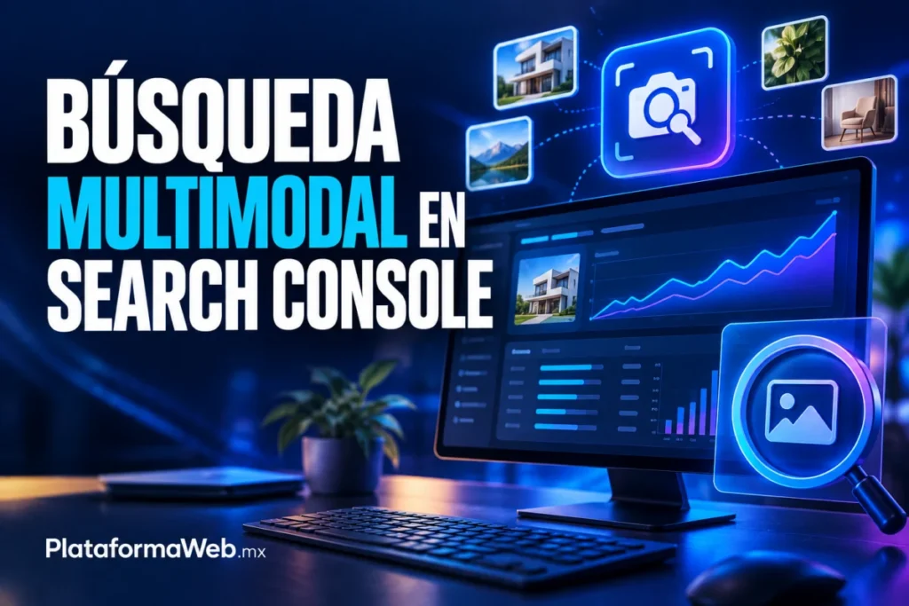 Búsqueda multimodal en Google Search Console para medir tráfico desde búsquedas con imágenes